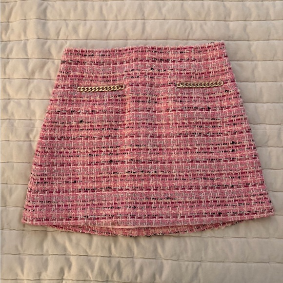 Generation Love Pink Textured Mini Skirt - Picture 2 of 4